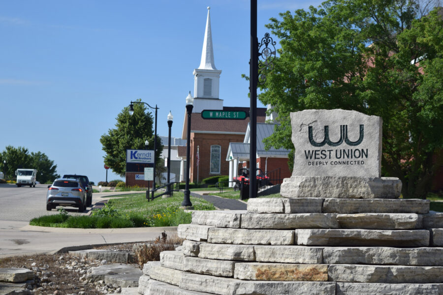 West Union, Iowa, relies on geothermal energy to provide high-efficiency, fossil-free heating and cooling for a dozen buildings in its downtown. Credit: Phil McKenna/Inside Climate News