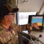 Commercial shrimper Ray Mallet aboard his boat, Cajun Memories, on the Calcasieu River near Cameron, La. Credit: Phil McKenna/Inside Climate News