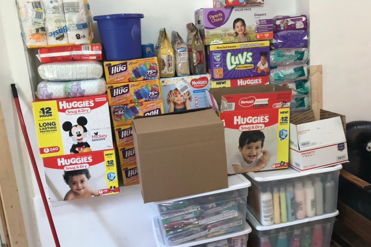 Members of the El Batey Puerto Rican Center collected essential items for people impacted by Hurricane Maria in 2017. Credit: Courtesy of Beatriz Flores