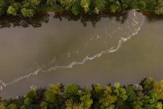 Under the 2019 consent order, water used in manufacturing at Chemours’ Fayetteville Works must be shipped offsite. Other discharges must be treated to remove the PFAS before going into the Cape Fear River. Credit: Justin Cook