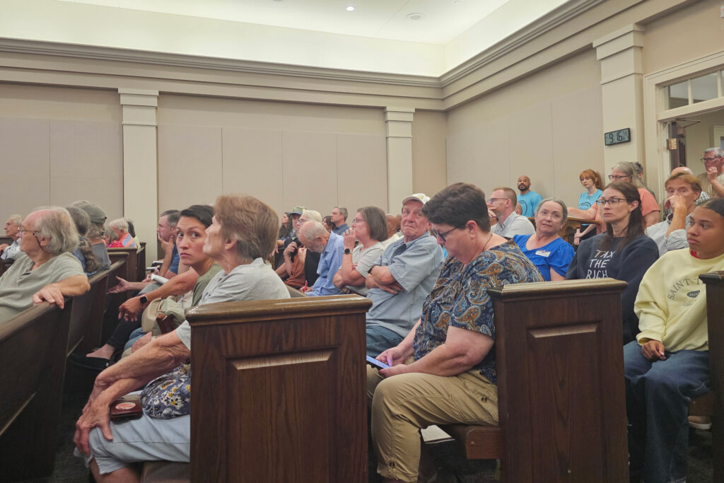 Residents attend the Oct. 7 Fluvanna County Planning Commission meeting. Credit: Charles Paullin/Inside Climate News