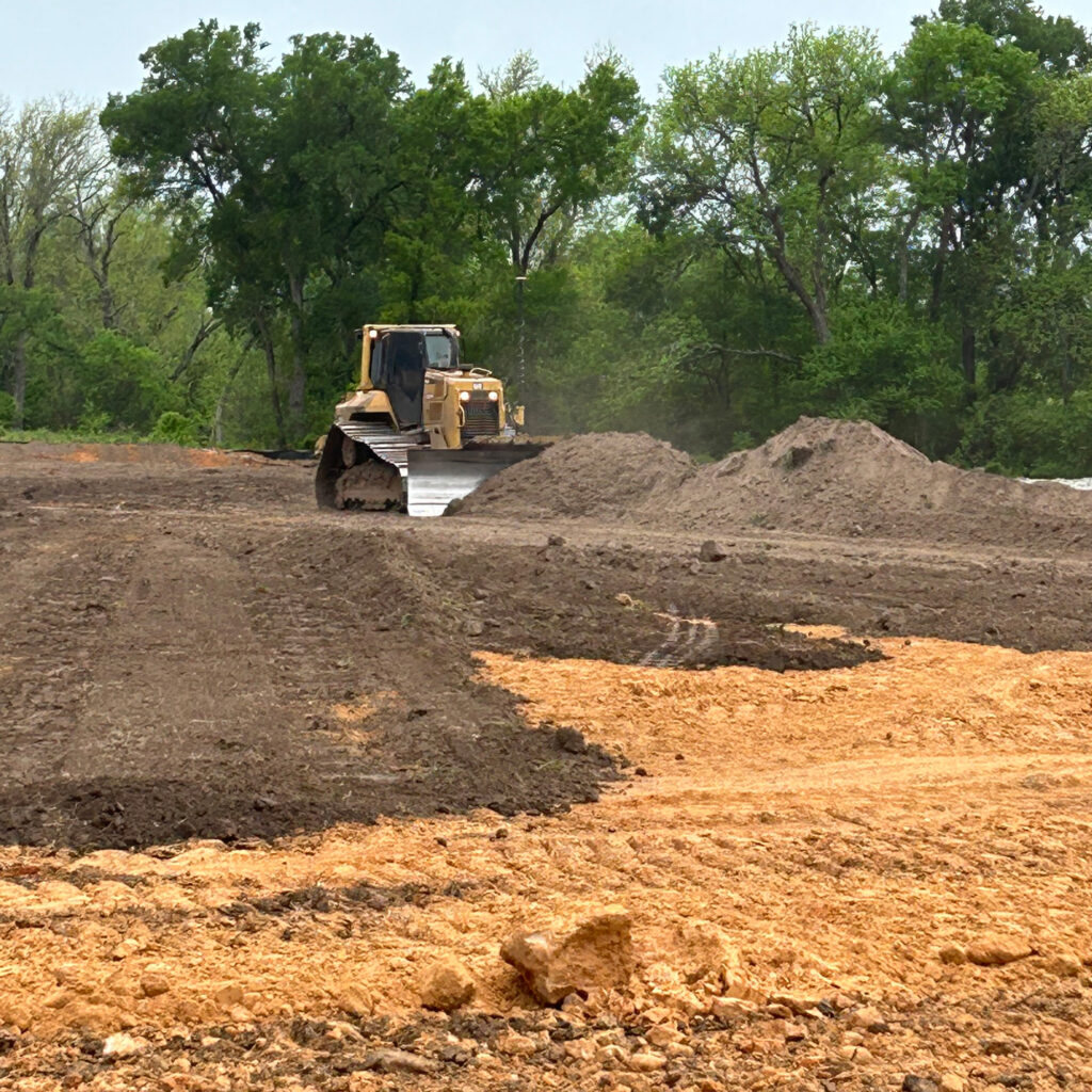 The topsoil is saved before the construction of a solar farm in Colorado. Credit: Courtesy of McCarthy Building Companies