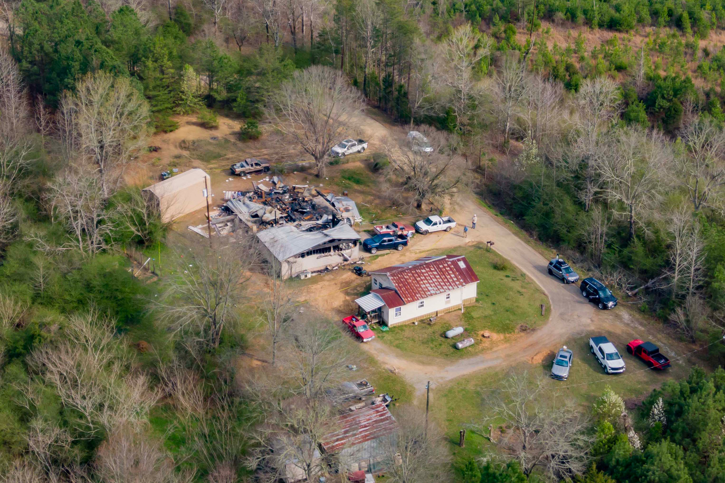 The Griffice family’s home is one of well over a hundred that Oak Grove Mine operators have said could be impacted by subsidence, the sinking of land. Credit: Lee Hedgepeth/Inside Climate News