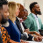 Bessemer City Council members listen as residents express their concerns about a proposed hyperscale data center during a July meeting. Credit: Lee Hedgepeth/Inside Climate News