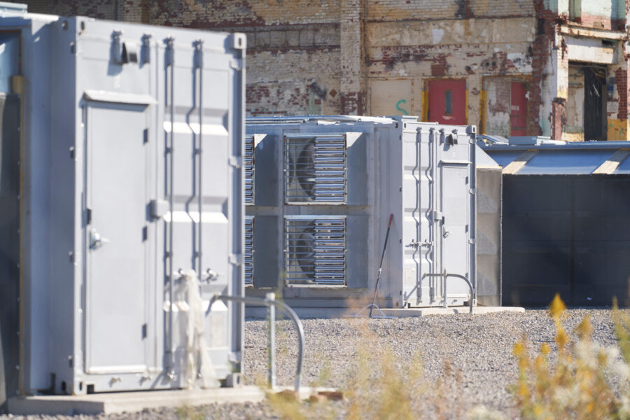 Bitcoin mines rely on loud fans like these, seen at a facility in Niagara Falls, N.Y., that can be disruptive for nearby communities. Credit: Geoff Robins/AFP via Getty Images