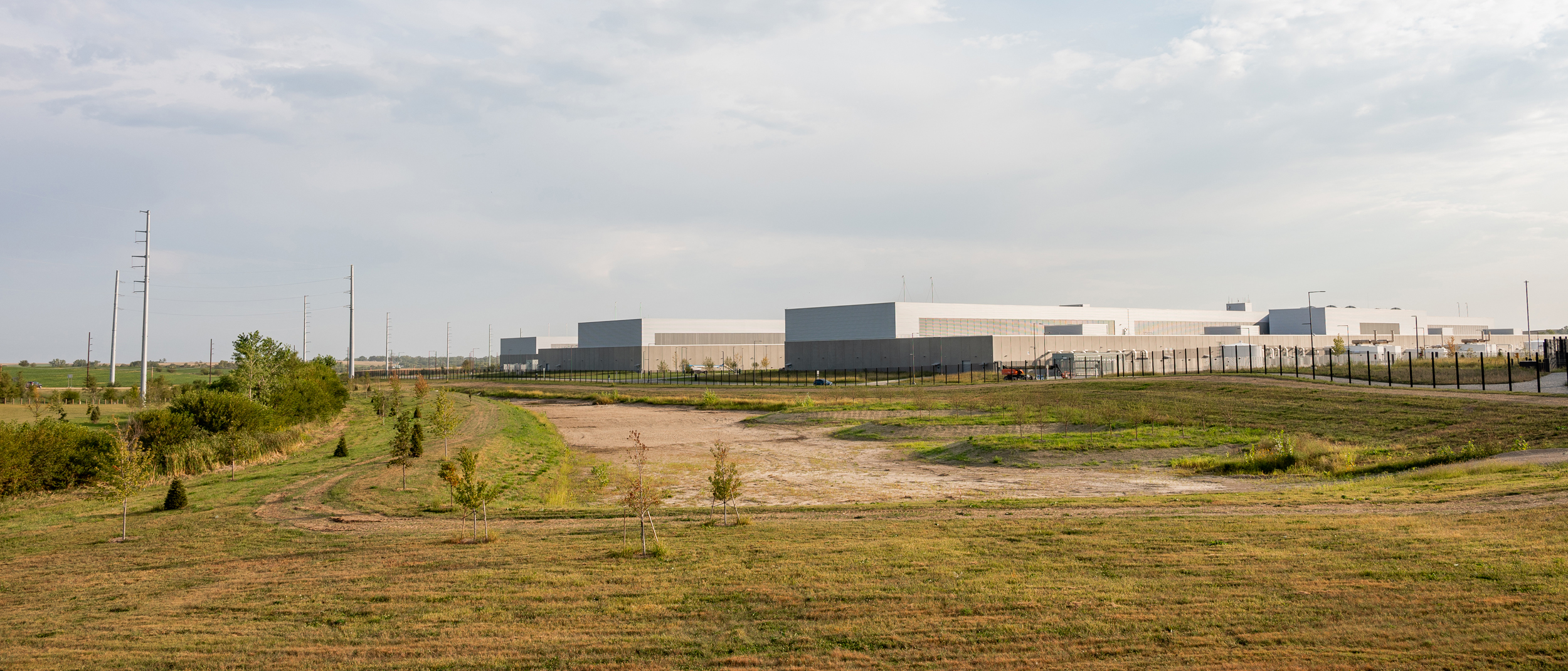 A view of a data center near Omaha, Neb. Credit: Misty Prochaska/The Washington Post via Getty Images