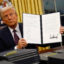President Donald Trump signs a series of executive orders at the White House on Jan. 20 in Washington, D.C. Credit: Anna Moneymaker/Getty Images