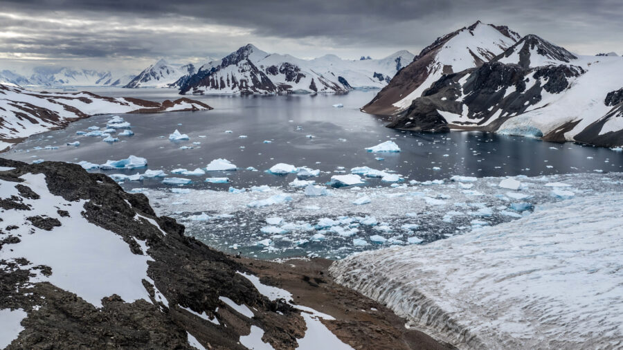 A view of the Shoesmith Glacier on Horseshoe Island on Feb. 21. Credit: Sebnem Coskun/Anadolu via Getty Images