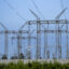 Transmission lines feed into a substation near a data center construction site on July 24 in Lewis Center, Ohio. Credit: Eli Hiller/The Washington Post via Getty Images
