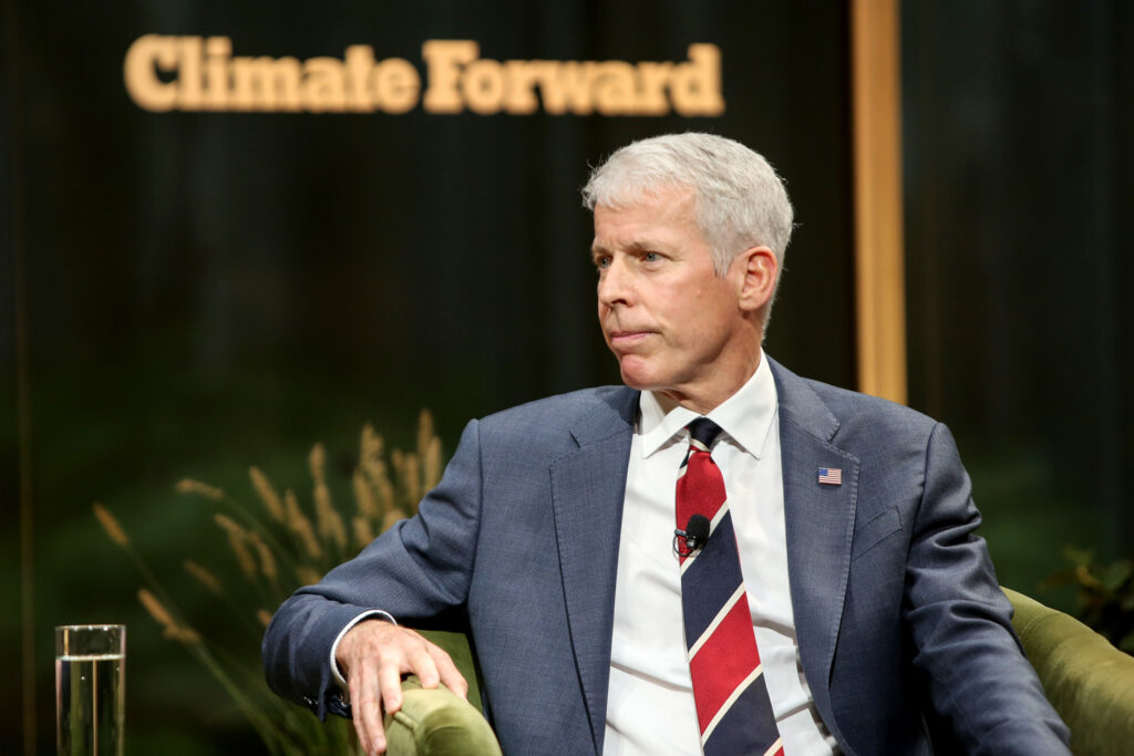 Energy Secretary Chris Wright speaks during the New York Times Climate Forward 2025 event on Sept. 24 in New York City. Credit: Yana Paskova/Getty Images for NYT