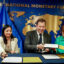 From left: Reem Alabali Radovan, Lars Klingbeil and Kristalina Georgiewa sign an agreement for development cooperation at the IMF and World Bank annual meetings in Washington, D.C. Credit: Kay Nietfeld/picture alliance via Getty Images