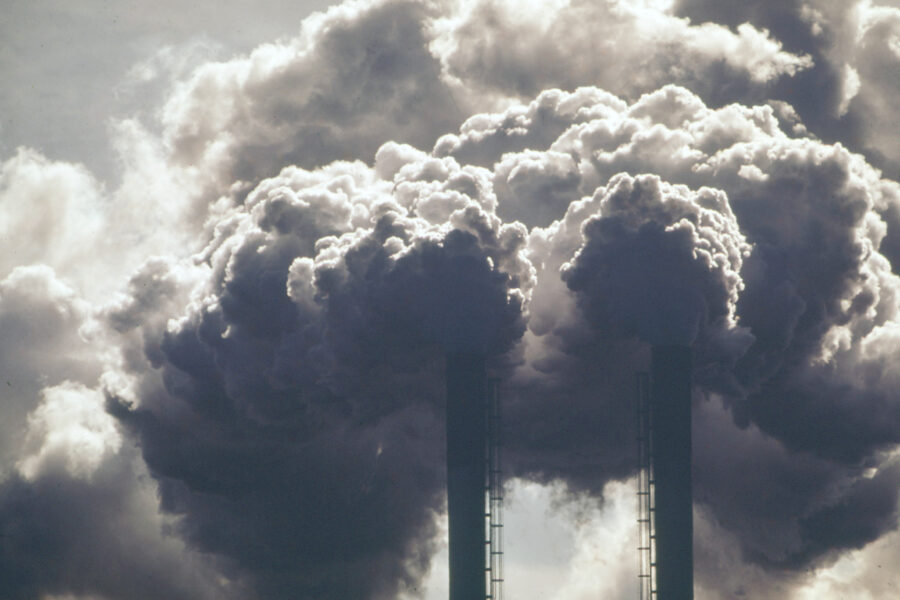 Air pollution pours from the Olin Mathieson Chemical Plant in Lake Charles, Louisiana, in 1972, before many federal regulations of such emissions were implemented. Credit: HUM Images/Universal Images Group via Getty Images