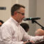 Brent Archer, a former Columbia Gas executive, speaks at the Virginia Department of Environmental Quality public hearing on Sept. 8. Credit: Charles Paullin/Inside Climate News.