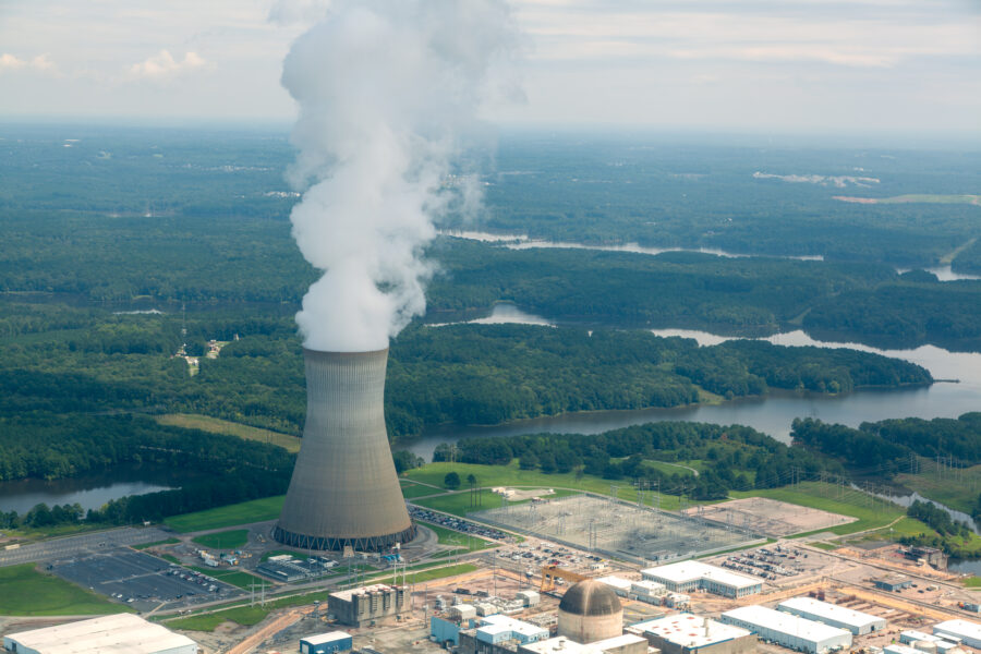 Duke Energy plans to apply for a license extension for its nuclear plants, including Shearon Harris in southern Wake County. Credit: Lisa Sorg/Inside Climate News