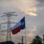 In Houston, a transmission tower in July, as ERCOT, the state's power grid, urged customers to preserve electricity. Credit: Brandon Bell/Getty Images