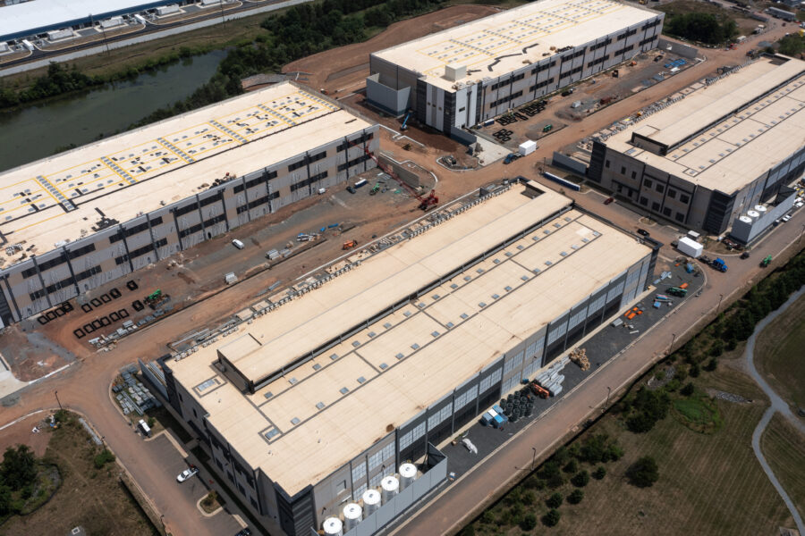 In Stone Ridge, Virginia, an Amazon Web Services data center in July 2024. Virginia is a PJM state, and Northern Virginia is the largest data center market in the world. Credit: Nathan Howard/Getty Images