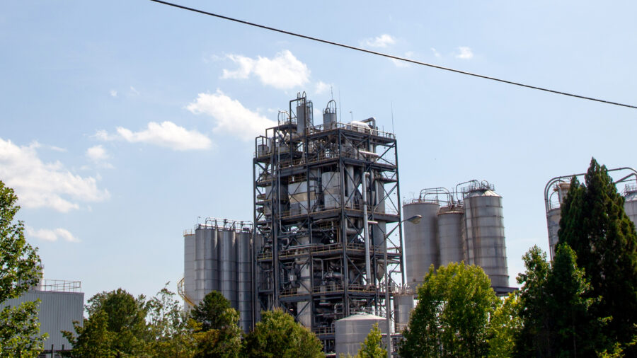 A view of StarPet’s 1.3 million-square-foot plastics factory in Asheboro, N.C. Credit: Lisa Sorg/Inside Climate News