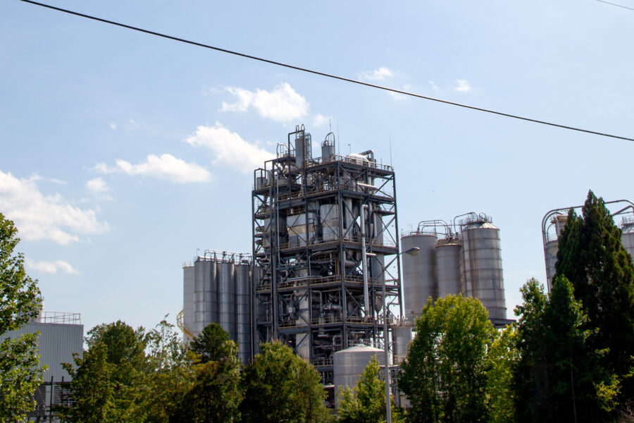 A view of StarPet’s 1.3 million-square-foot plastics factory in Asheboro, N.C. Credit: Lisa Sorg/Inside Climate News