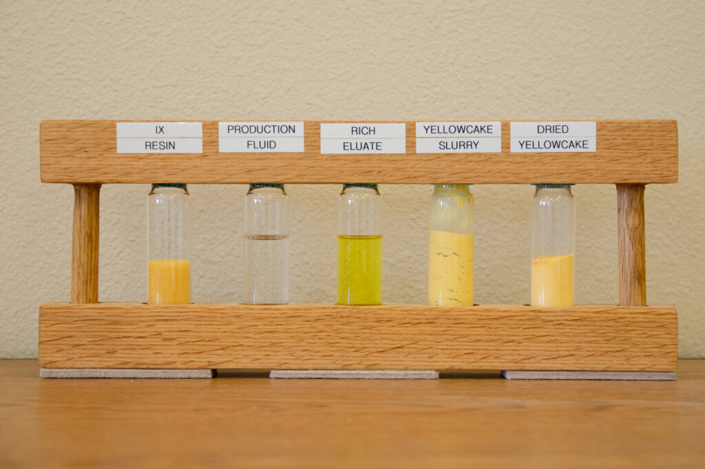 After uranium is extracted from the formation, it goes through a series of binding and refining processes before it is turned into yellowcake. Credit: Jake Bolster/Inside Climate News