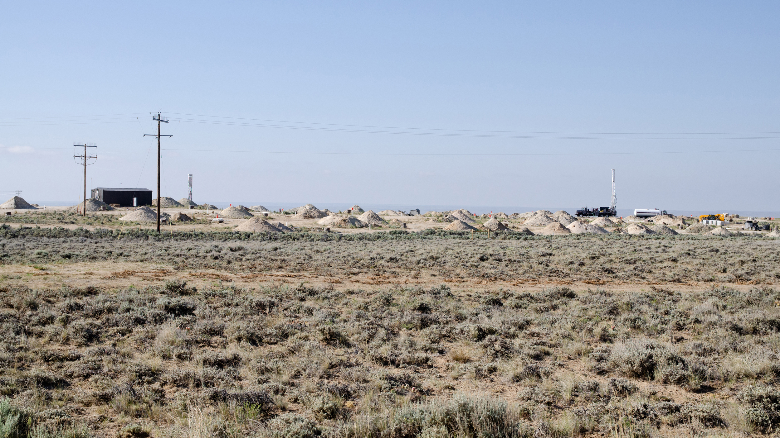 As the price of uranium has increased, UR Energy has drilled more wells. Credit: Jake Bolster/Inside Climate News