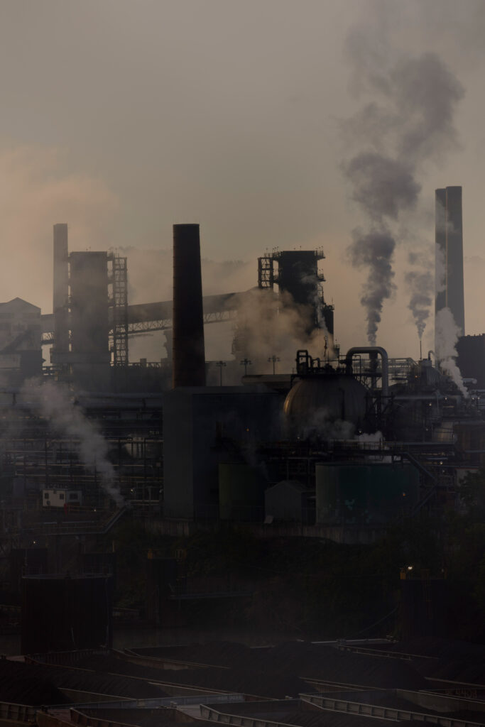 Clairton Coke Works, which is located near residential areas, converts coal to coke, a material used to make steel. When atmospheric conditions trap air pollution close to the ground, residents are exposed to higher concentrations of toxic chemicals known to cause cancer and other ailments.
