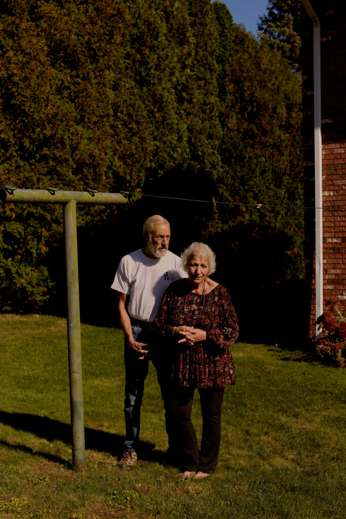 The Meckels had given up gardening when they lived near the coke plant due to the air pollution and fears about soil toxicity. Since their move to a neighboring county, they’ve taken up gardening again. They keep the ashes of their dog Nixon on their mantle.