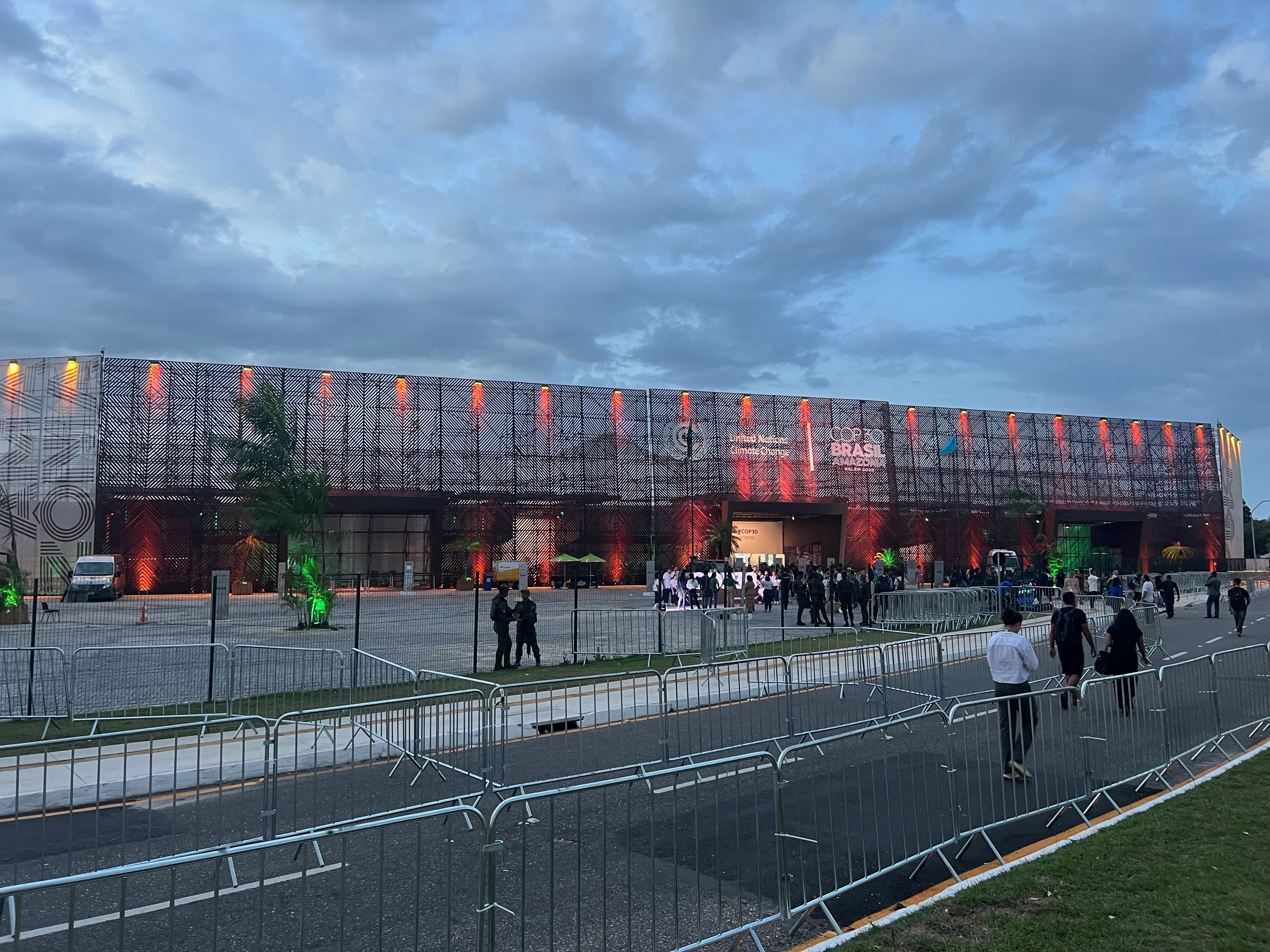 The convention center in Belem, Brazil, where COP30, the United Nations annual climate talks, took place over the past 12 days. Credit: Bob Berwyn/Inside Climate News