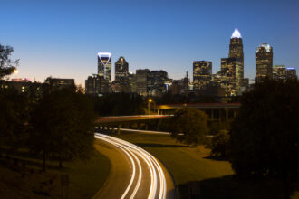 In North Carolina, Charlotte, and Mecklenburg County, remained just under the wire to comply with health-based standards for ozone, as measured over the last three years. Credit: Education Images/Universal Images Group via Getty Images