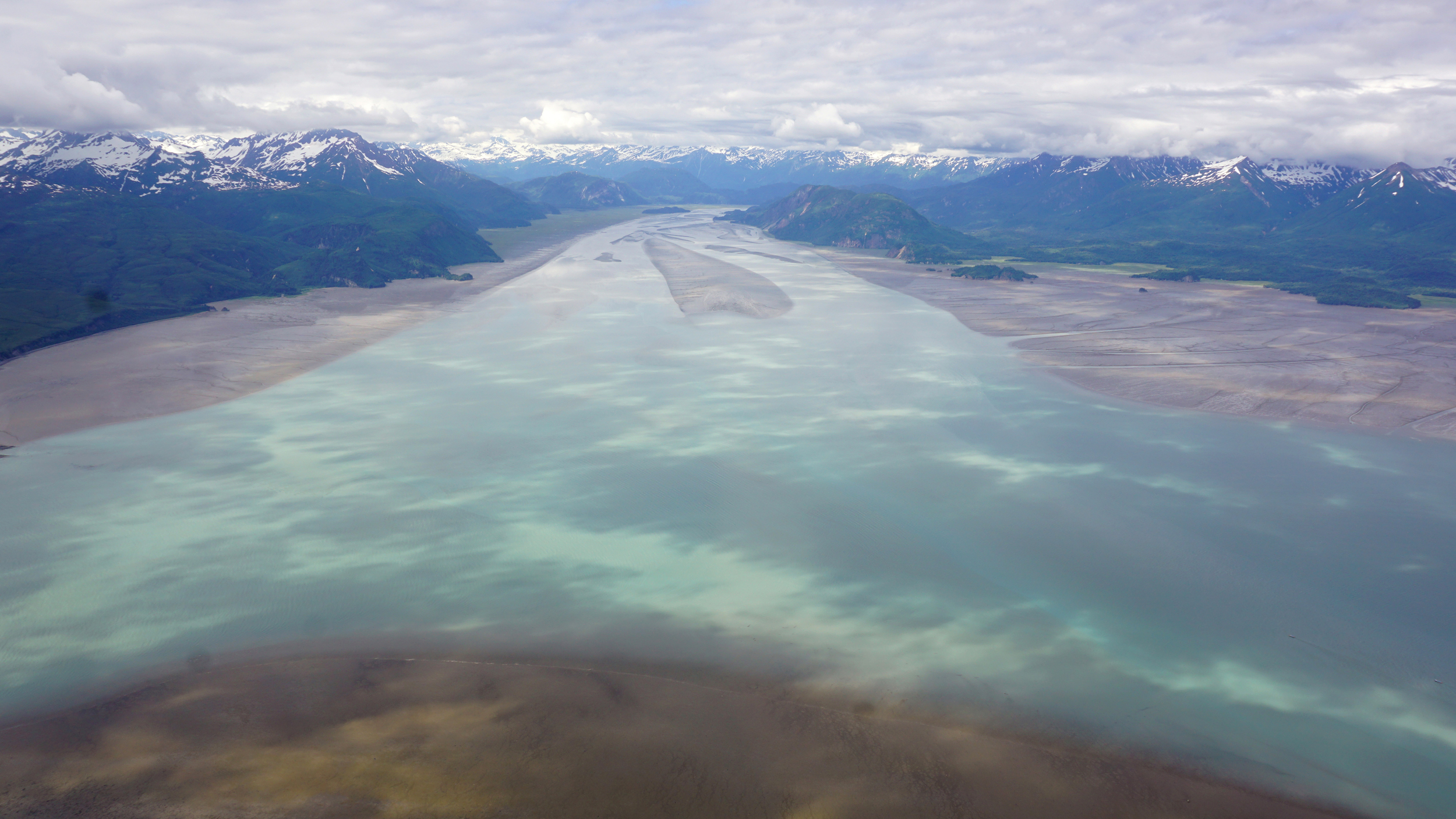 Tuxedni Bay is an important winter habitat for Cook Inlet’s endangered population of beluga whales. Credit: Max Graham/Northern Journal