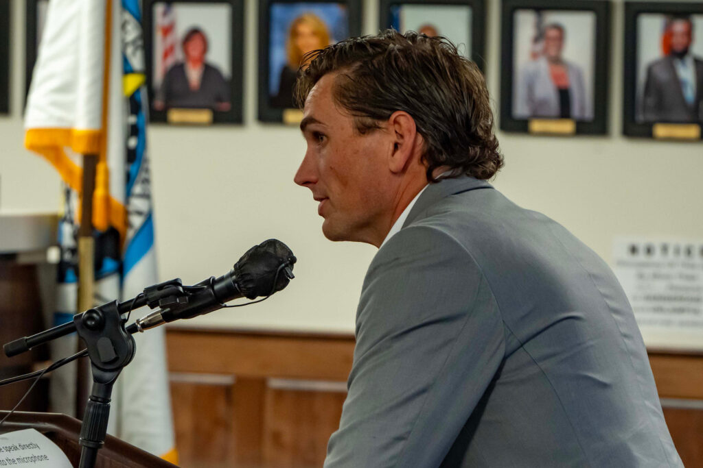 Brad Kaaber, a representative of the data center development, has refused to speak with the media about the details of Project Marvel. Credit: Lee Hedgepeth/Inside Climate News