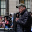 Bill McKibben speaks to the crowd at the Climate Superfund Act rally in front of the New Jersey state house on Monday. Credit: Carrie Klein/Inside Climate News