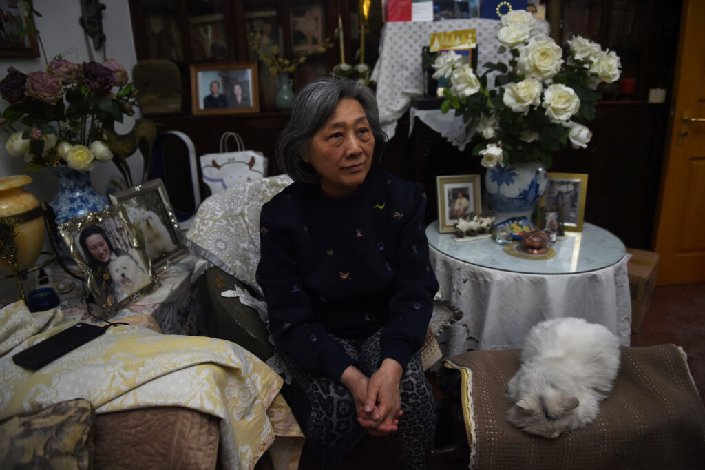 Chinese journalist Gao Yu, photographed at her Beijing home on March 31, 2016, was imprisoned after authorities accused her of leaking state secrets—specifically Document No. 9—to foreign media. Even after completing her sentence in 2019, she has remained under government surveillance. Credit: Greg Baker/AFP via Getty Images