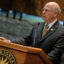 Then-Rep. Steve Pearce (R-N.M.) speaks during an event at the Smithsonian National Museum of the American Indian on May 24, 2016, in Washington, D.C. Credit: Brendan Smialowski/AFP via Getty Images