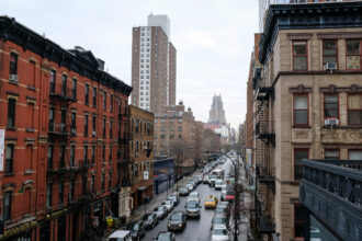 A view of apartments in the Chelsea neighborhood of Manhattan in New York City. Credit: Drew Angerer/Getty Images