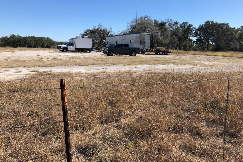 The site of Uranium Energy Corporation’s inactive mine in Goliad County. Credit: Dylan Baddour/Inside Climate News