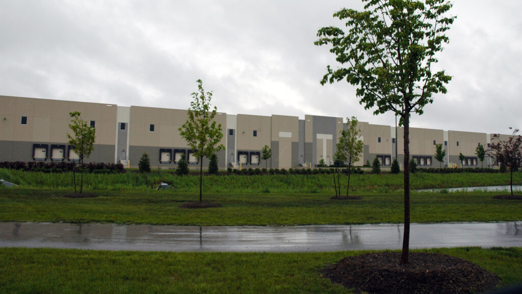 Phase one of the NorthPoint Development warehousing complex. The site covers 4,000 acres in Will County, Illinois. Credit: Siri Chilukuri/Inside Climate News