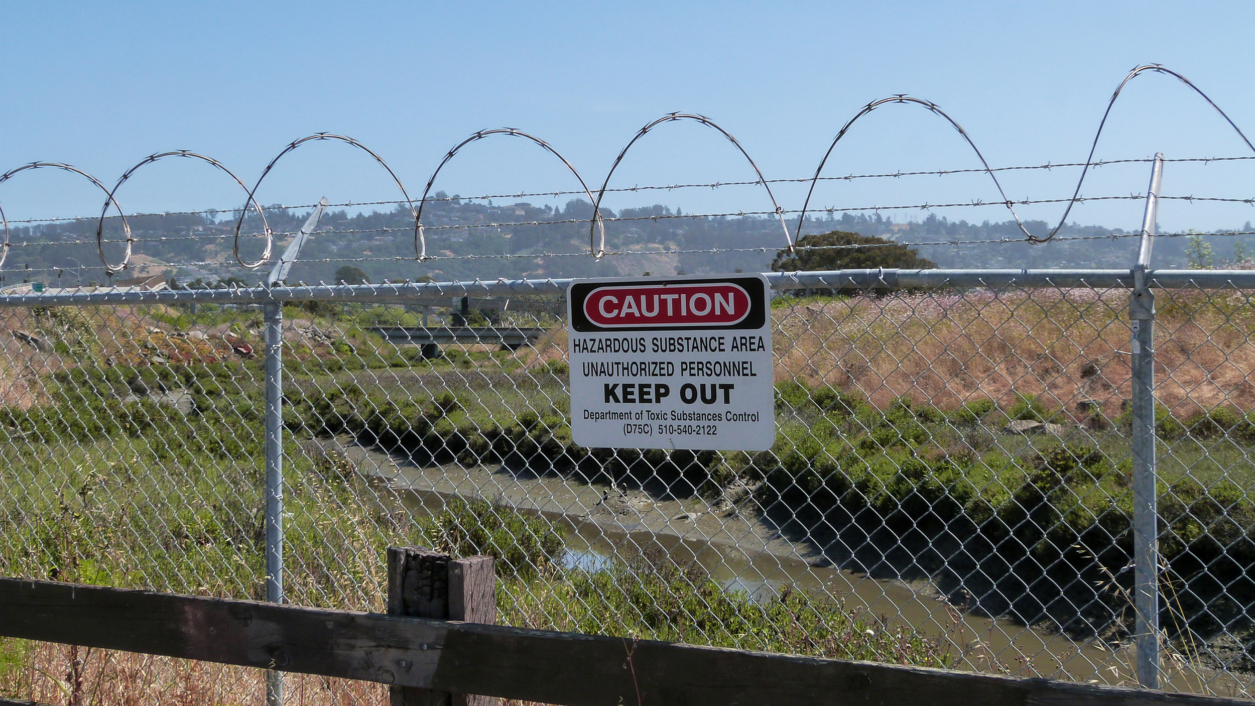 Historic manufacturing operations left a marsh in Richmond, Calif., along San Francisco Bay’s eastern shore, contaminated with several cancer-causing substances, including heavy metals like arsenic and mercury, pesticides like DDT and polychlorinated biphenyls. Credit: Liza Gross/Inside Climate News