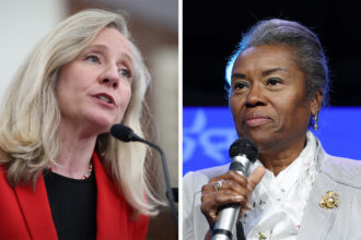 Democrat Abigail Spanberger (left) challenges Republican Winsome Earle-Sears in the race for Virginia governor. Credit: Win McNamee and Anna Moneymaker/Getty Images