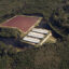 A view of a hog farm in eastern North Carolina after Hurricane Matthew flooded the region in 2016. Credit: Rick Dove