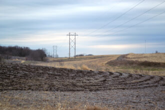 A field near Polk City, Iowa, where hog manure was recently spread and incorporated into topsoil. Credit: Anika Jane Beamer/Inside Climate News