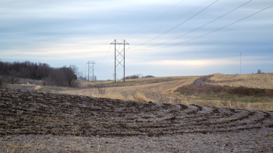A field near Polk City, Iowa, where hog manure was recently spread and incorporated into topsoil. Credit: Anika Jane Beamer/Inside Climate News
