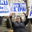 EPA civil servants from the Boston area participate in a demonstration at Angell Memorial Square on March 25, 2025. Credit: Brett Phelps/The Boston Globe via Getty Images