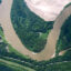 An aerial view of the Great Miami River as it flows through a forest in Ohio. Credit: Marli Miller/UCG/Universal Images Group via Getty Images