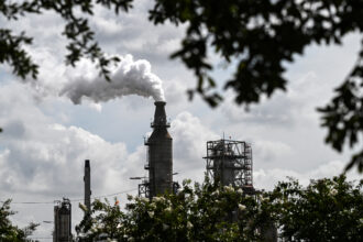 A view of the Valero Houston Refinery in Houston on Aug. 29. Credit: Ronaldo Schemidt/AFP via Getty Images
