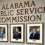Photos of current Alabama Public Service Commissioners hang in the PSC offices. Chris Beeker (right) lost his reelection bid against Republican opponent Jim Zeigler. Credit: Dennis Pillion/Inside Climate News