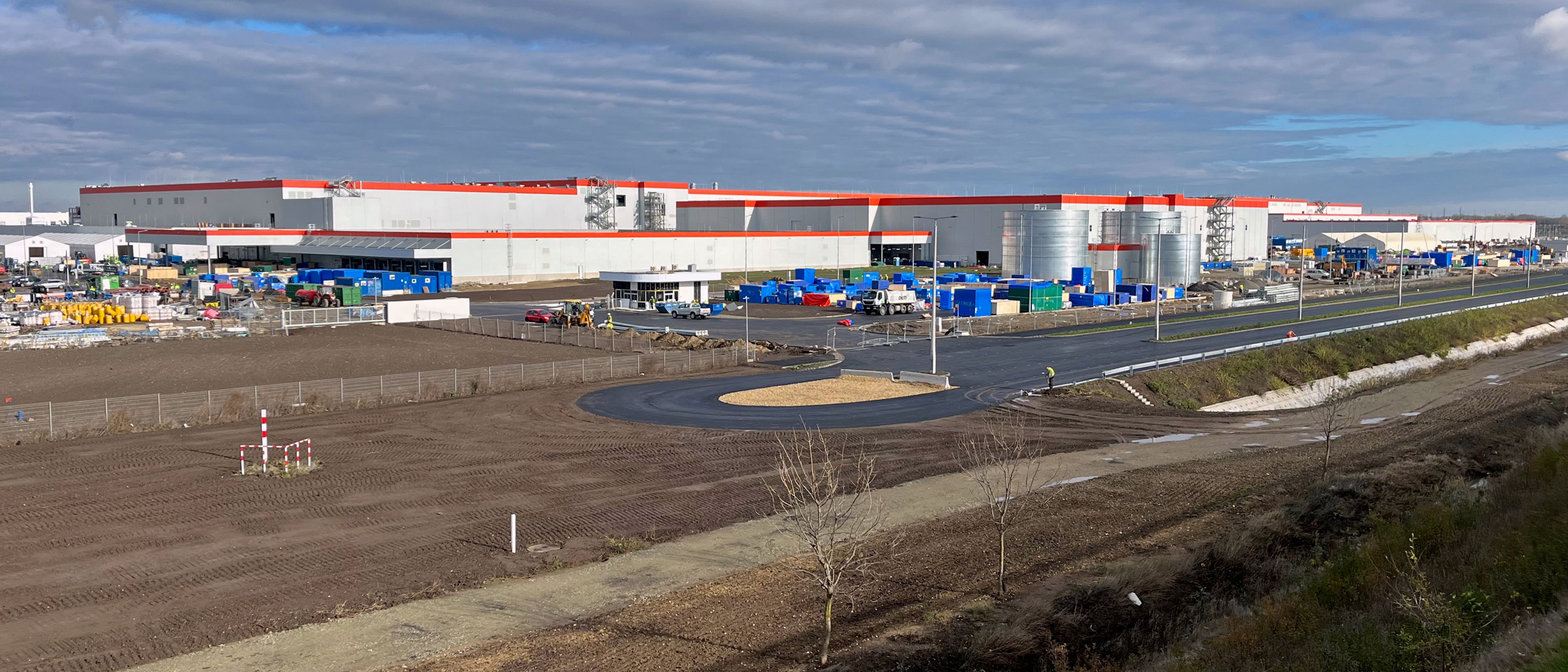 CATL, the Chinese battery giant, is building what could be one of Europe’s largest electric vehicle battery plants outside Debrecen, Hungary. Credit: Nicholas Kusnetz/Inside Climate News