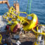 A NOAA ship retrieves a buoy from the Gulf of Maine. Credit: NOAA