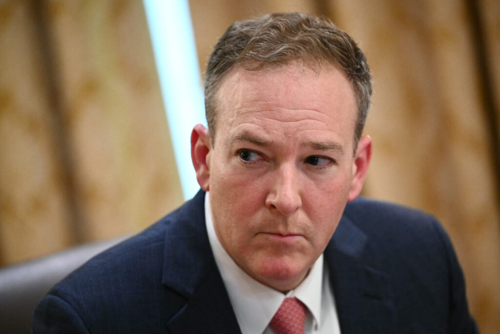 EPA Administrator Lee Zeldin listens as US President Donald Trump holds a cabinet meeting at the White House in Washington, DC on August 26, 2025. Credit: Mandel Ngan/AFP via Getty Images)