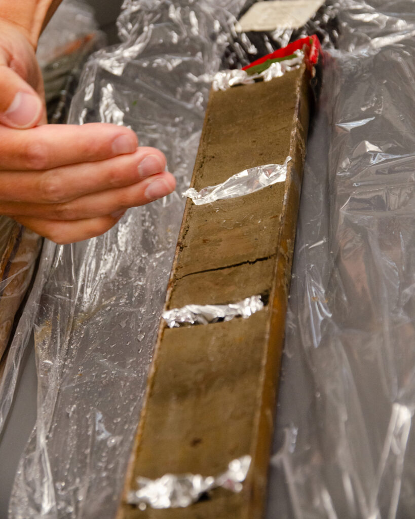Lake cores offer clues about what the climate looked like thousands of years in the past. Credit: Jake Bolster/Inside Climate News