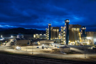Duke Energy’s Asheville Combined Cycle Station, a natural gas power plant, in Buncombe County, N.C. Credit: Duke Energy